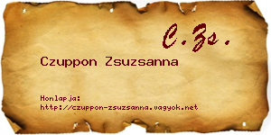 Czuppon Zsuzsanna névjegykártya